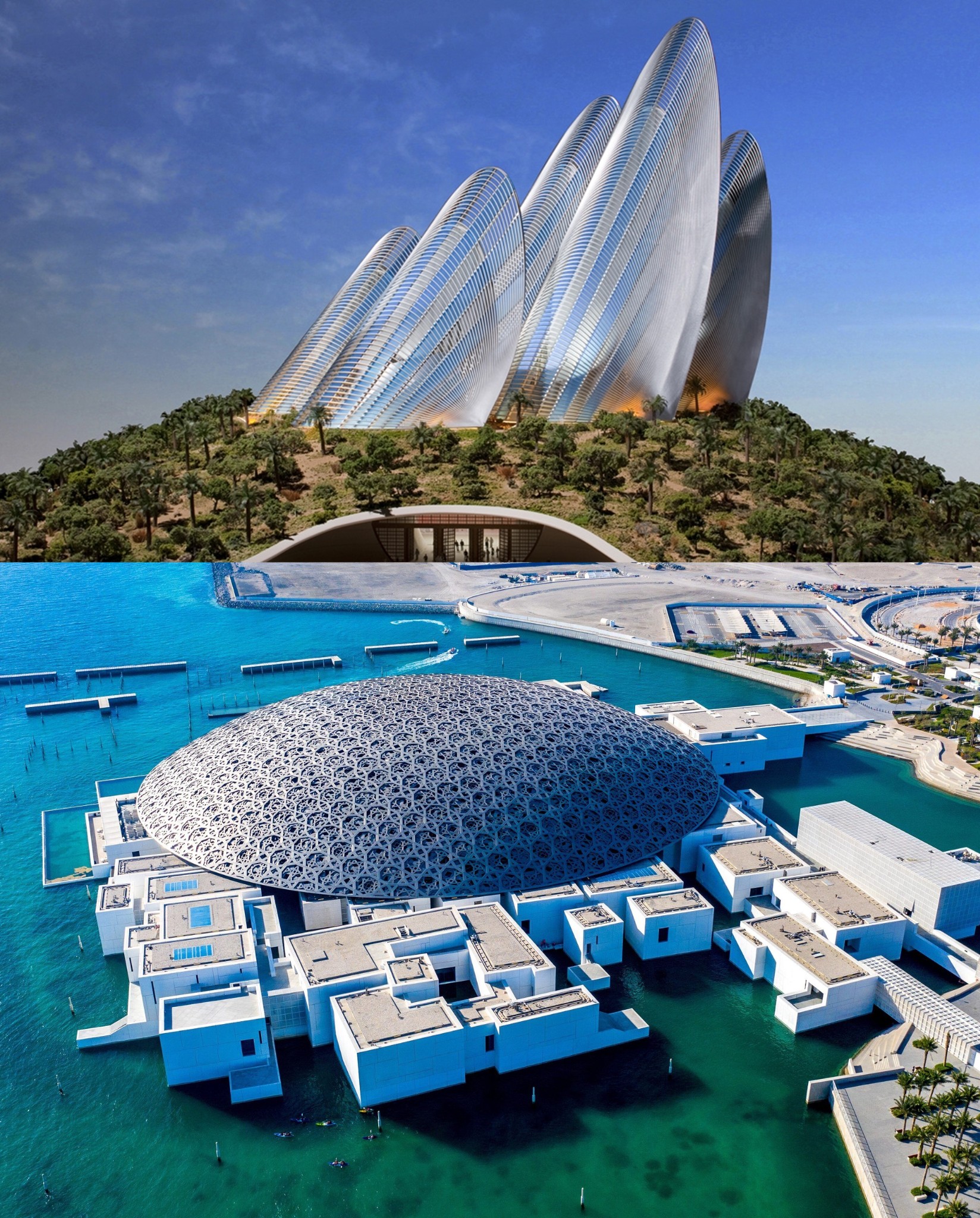 Louvre Abu Dhabi & Zayed National Museum
